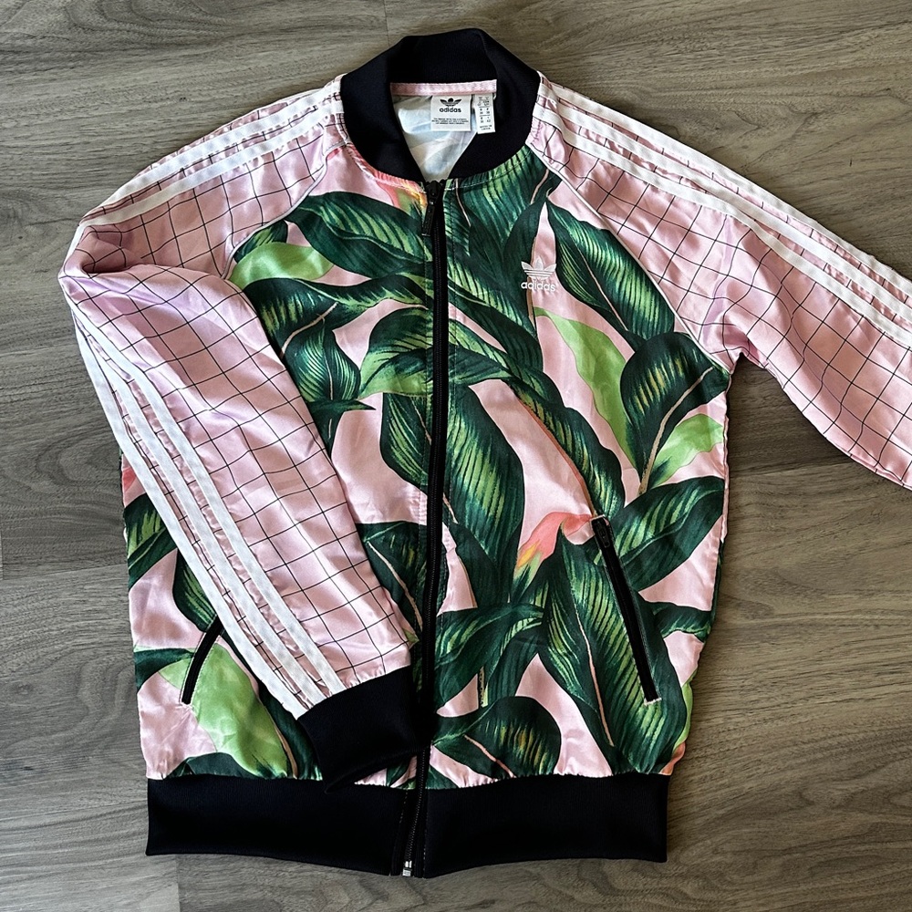 Adidas Farm Rio Palm Leaves track jacket S